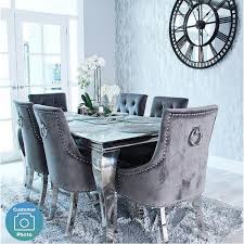Set flowers in a decorative glass, crystal, porcelain or silver vase. Louis Mirrored 160cm Dining Table In White Vida Living Seats 4 6 Furniture123