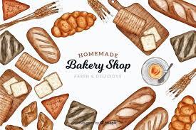 Fondo De Panaderia En Estilo Plano Descargar Vectores Gratis Bakery Homemade Bakery Design