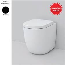Cette cuvette wc noire est livrée avec son abattant soft close à frein progressif avec fixations easy clip, ses vis et fixations. Cuvette Wc Suspendue Sans Bride File 2 0 Ceramique Noire Artceram
