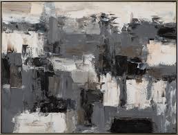 Le tableau noir et blanc d'artwall and co insiste sur la qualité de la photo, pour faire ressortir la beauté du paysage ou du sujet. Tableau Abstrait Noir Et Blanc 92 5x122 5cm Tableaux Toiles Pier Import