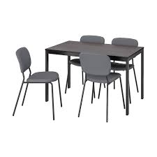 Bjursta tisch rund wcdfac org. Vangsta Karljan Tisch Und 4 Stuhle Schwarz Dunkelbraun Kabusa Dunkelgrau Ikea Deutschland
