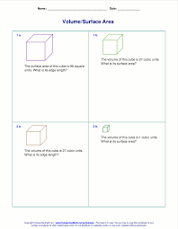 Surface area of oblique prism. Free Worksheets For The Volume And Surface Area Of Cubes Rectangular Prisms