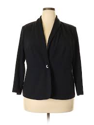 details about roamans women black blazer 18 plus