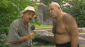 Steele took part in a battle royal at wrestlemania iv in 1988, but remained outside the ring due the entire time due to a knee injury. George The Animal Steele Visits The Detroit Zoo Saturday Night S Main Event Oct 5 1985 Youtube