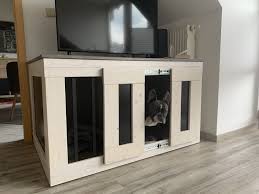 Indoor Hundezwinger Hundebox In 2020 Hundebox Diy Hundebox Holz Hund