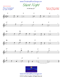 Contains free flute music from bach, telemann, pop tunes, and irish flute music. Silent Night For Flute Free Sheet Music