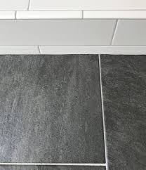 Grey floor & wall tiles. The Best Grout How To Pick The Right Grout Color Young House Love