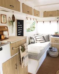 39 Fabulous Rv Camper Interior Renovation Ideas Caravan Retro Caravan Caravan Ideas Camper Ideas Carava Tiny House Decor Caravan Renovation Camper Living