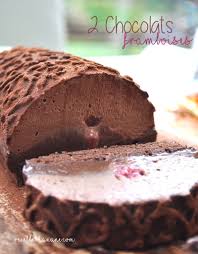 Il Est Preferable De Preparer Cette Buche La Veille La Genoise Aux Amandes 4 Oeufs 120g De Sucre 40g De Cacao 60g De Farine 30g De P Buche Chocolat Framboise Chocolat