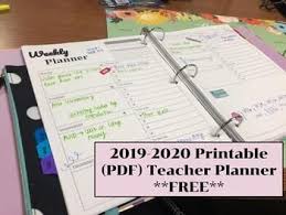 2019 2020 Digital Planner Printable Free By Teacher Bistro Teachers Pay Teachers Teacher Planner Teacher Planner Printables Teacher Planner Free