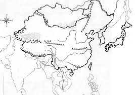 China blank map with two main rivers in china, the yangtze river and the yellow river. Print Map Quiz Medieval China Geography Language Geography K13 Geography Of China Geography Of Asia