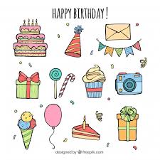 Free transparent birthday and party elements vectors and icons in svg format. Free Birthday Element Collection With Hand Drawn Style Svg Dxf Eps Png Cutting Tool Vectors Photos And Psd Files Free Download