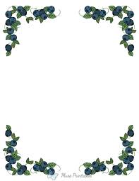 bordo della pagina stampabile angolo mirtillo vite page borders vines printable border