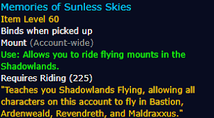 Wow, common progression for alts, awesome. How To Unlock Flying In World Of Warcraft Shadowlands