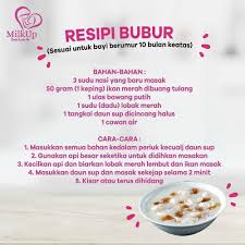 Check spelling or type a new query. Resipi Bubur Sesuai Untuk Bayi Kasih Ibu By Milkup Candy Facebook