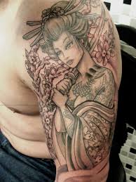 Geisha tattoos are quite popular especially in the east, but geisha tattoos are very popular all over the world and many people adore and prefer to have this tattoo of a woman in very colorful kimono than anything else. Geisha Tattoo Meaning