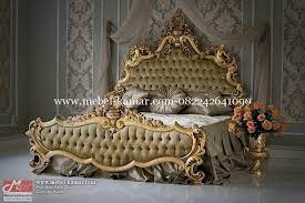Jual Set Tempat Tidur Mewah Ukiran Jati Jepara Luxury Bedroom Furniture Bedroom Furniture Design Classic Bedroom Furniture