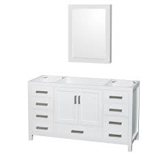 Small vanities & sinks you can squeeze into even the tiniest bathroom. Sheffield 60 Single Bathroom Vanity White Beautiful Bathroom Furniture For Every Home Wyndham Collection