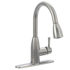 You can choose and pick one that suits your preferences. American Standard Fairbury Single Handle Pull Down Sprayer Kitchen Faucet In Stainless Steel 4005ssf The Home Depot