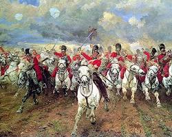 Battle of Waterloo painting Napoleon, AI generated