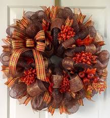 Found On Bing From Www Pinterest Com With Images Fall Deco Mesh Wreath Fall Mesh Wreaths Deco Wreaths