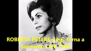 ROBERTA PETERS, live recital Lehman College Bronx, 1984