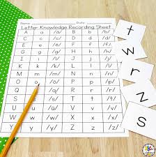 This simple assessment with student and teacher copies allows you to track the letters, both capital . Letter Knowledge Assessment Resource Letter Recongnition Tracker