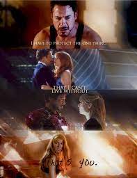 Iron Man 3 I Liked This Quote Because We Didn T Know Iron Man Cared About Things Other Than Machines Marvel Superheroes Marvel Tony And Pepper