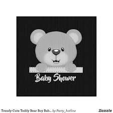 Trendy Cute Teddy Bear Boy Baby Shower Rubber Stamp Zazzle Com In 2021 Cute Teddy Bears Baby Boy Shower Teddy Bear