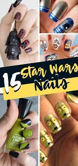 15 Star Wars Nails That Show Off Your Love For The Force Star Wars Nails Kids Nail Designs Birthday Nail Designs