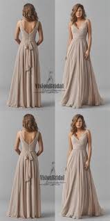 Regular Straps V Neck Pleating Zipper Up A Line Long Chiffon Bridesmaid Bridesmaid Dresses Long Chiffon Beautiful Bridesmaid Dresses Floral Bridesmaid Dresses