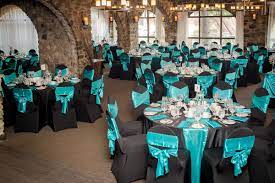 Amazing Teal Wedding Decorations With Black Teal Wedding Decor Ottawa Wedding Planners Ottawa Events Teal Wedding Decorations Teal Wedding White Wedding Theme
