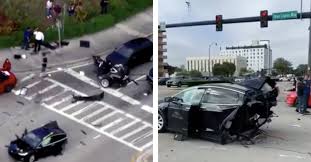 The crash occurred in a residential area in the woodlands, an area about 30 miles north of houston. Tesla Model X Cut In Half In Accident With Nissan Gt R While Driver Walks Away Untouched