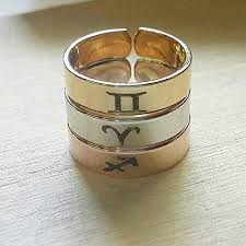 Cancer is the nurturing mother archetype. Amazon Com Zodiac Ring Adjustable Custom Ring Aries Taurus Gemini Cancer Leo Virgo Libra Scorpio Sagittarius Capricorn Aquarius Pisces Handmade