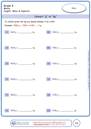 worksheet grade 5 math convert g to kg kids math worksheets grade 5 math worksheets free printable math worksheets