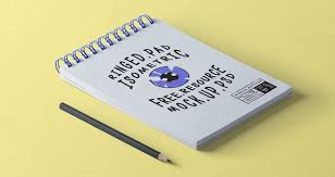 Psd Ringed Notepad Mockup Vol2 Psd Mock Up Templates Pixeden Business Card Mock Up Design Freebie Note Pad