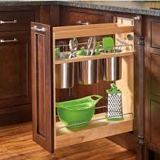 base cabinet pullout utensil organizer