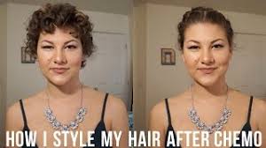 In this style, the hair is pulled back gently. How To Style Hair During After Chemotherapy Chemo Curls Youtube