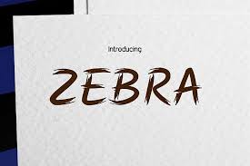 Zebra Clean Brush 227658 Brush Font Bundles Brush Font Handwritten Quotes Font Bundles