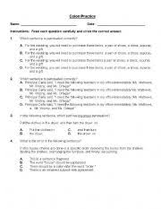 Essay writing tips colon or semicolon a brief lesson. Colon And Semicolon Worksheets