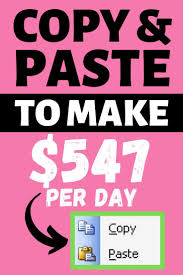 Copy And Paste Jobs From Home Make 547 Per Day How To Get Money Money Making Hacks Money Making Jobs