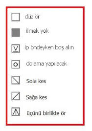 orgu terimleri ve isaretleri isaretler baby knitting patterns orgu