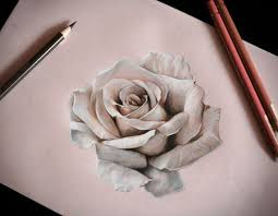 Pencil tattoo realistic rose drawing. Pin By Marlena D On Inked Roses Drawing White Rose Tattoos Beautiful Rose Drawing