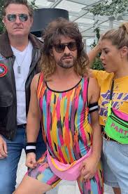 The channel nine star was 'totally spoilt' by her famous friends in attendance, including chris hemsworth and wife elsa pataky. Chris Hemsworth Matt Damon And Idris Elba Dress Up At 80s Birthday Party Daily Telegraph