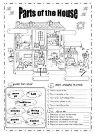 Resultado De Imagen Para Worksheets Parts Of The House Material Escolar En Ingles Hojas De Calculo Casa En Ingles