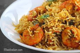 Prawns Pulao Recipe Spicy Andhra Style Prawns Pulao Foodvedam Recipe Pulao Recipe Spicy Recipes Prawn Pulao Recipe