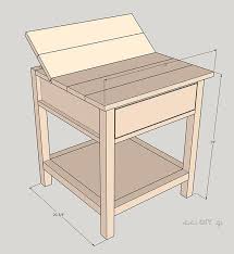 Diy End Table With Charging Station Diy End Tables Diy Wood Projects Furniture Diy Furniture Projects