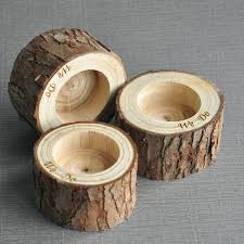 5 out of 5 stars. Wood Candle Holders We Do Rustic Wood Candle Holder Wedding Decoration Rustic Wedding Wooden Candle Holders Set Of 3 Wish