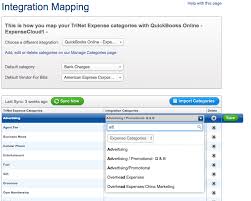 quickbooks online importing mapping categories trinet