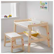 Flisat Children S Desk Adjustable Ikea In 2021 Childrens Desk Ikea Childrens Desk Toddler Desk